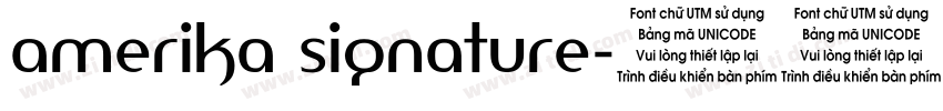 amerika signature字体转换